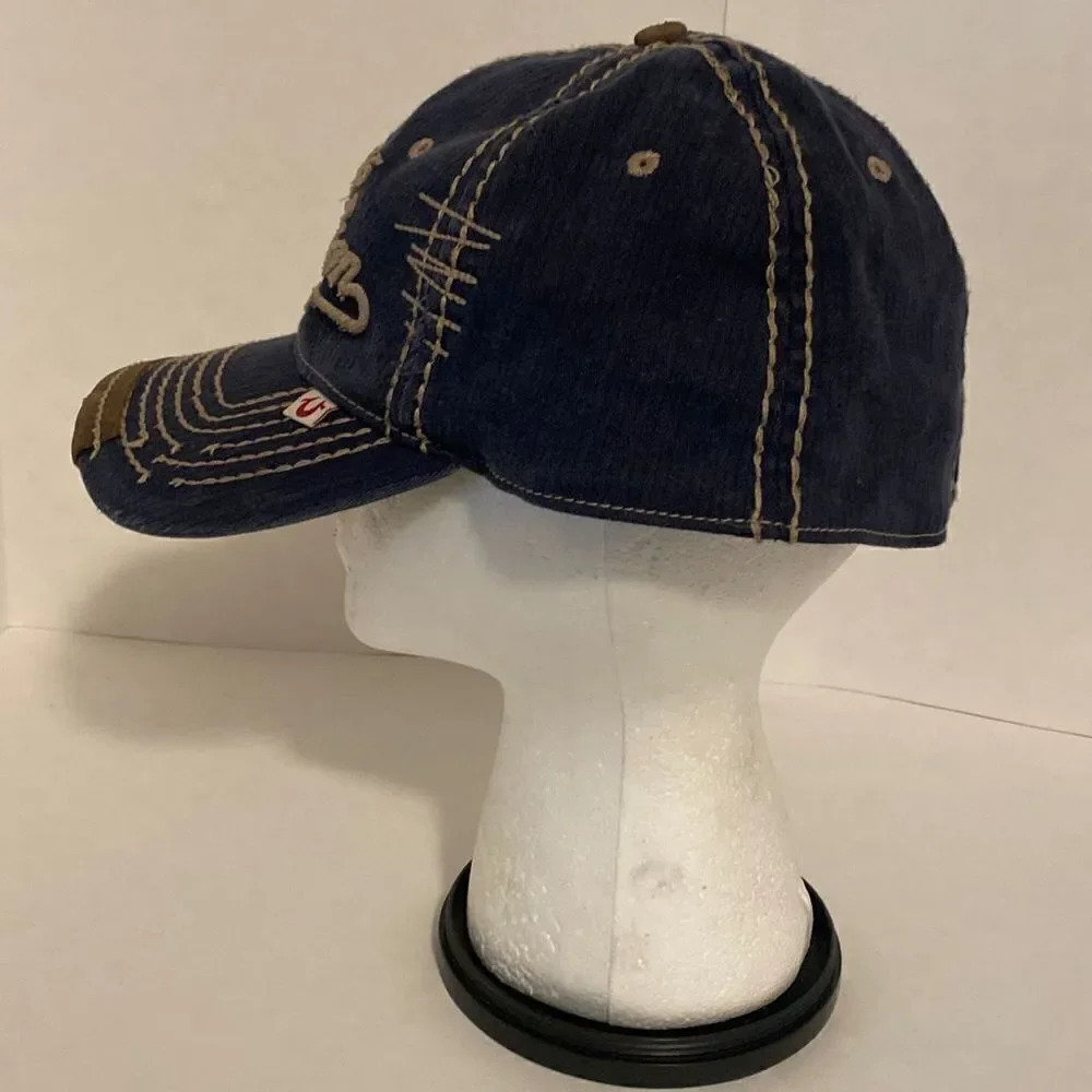 RARE TRUE RELIGION Brand Jeans Since 1956 Distressed‎ Fitted Hat